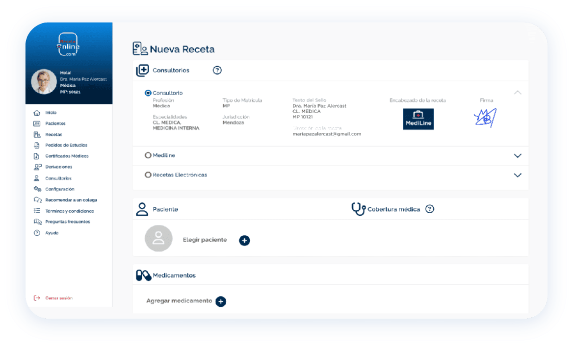 Receta Online Imagen Dashboard